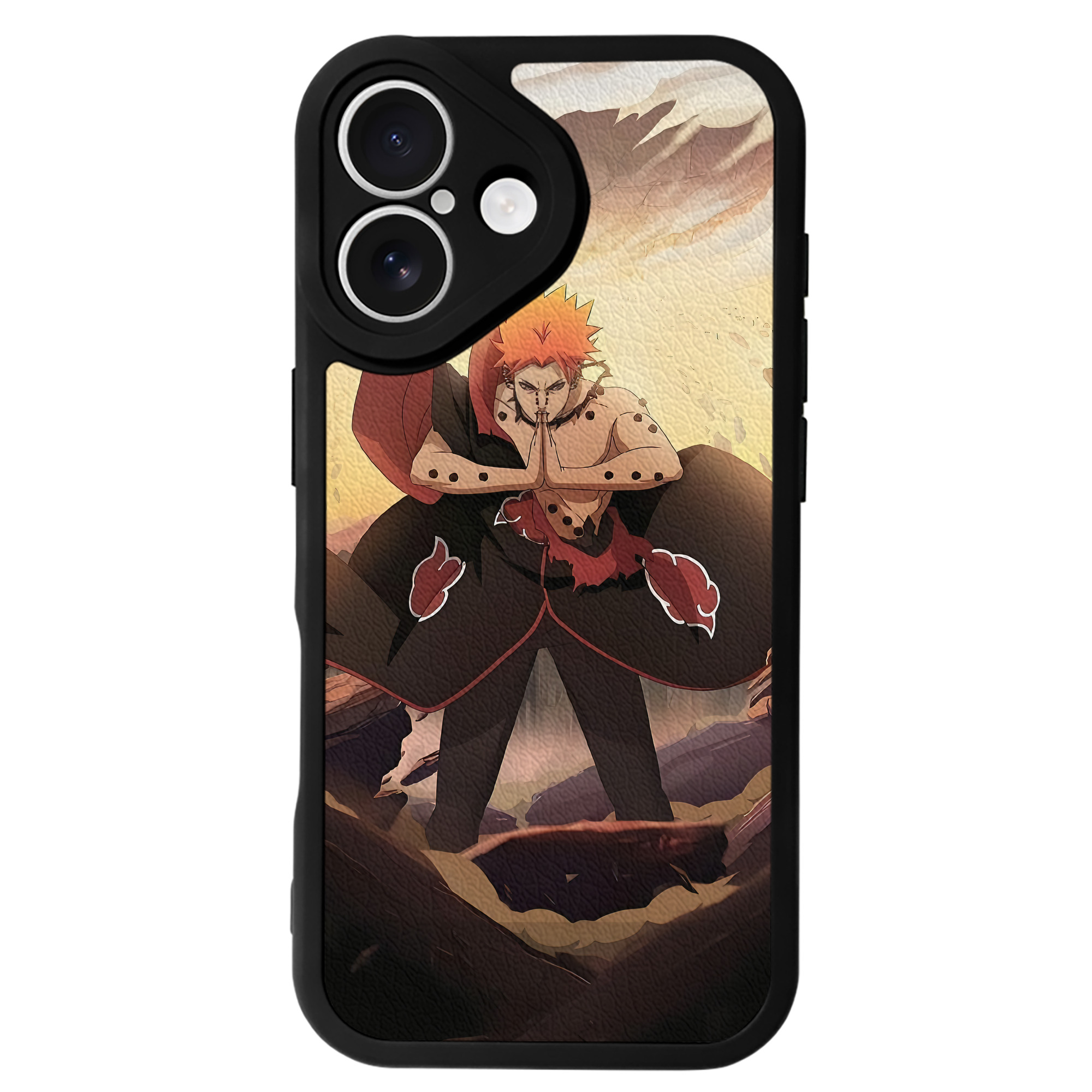 （画像用） NARUTO -ナルト- NARUTO -ナルト- 疾風伝 【iPhone 16シリーズ対応】シリコンスマホケース（レザー調） 材質：シリコン